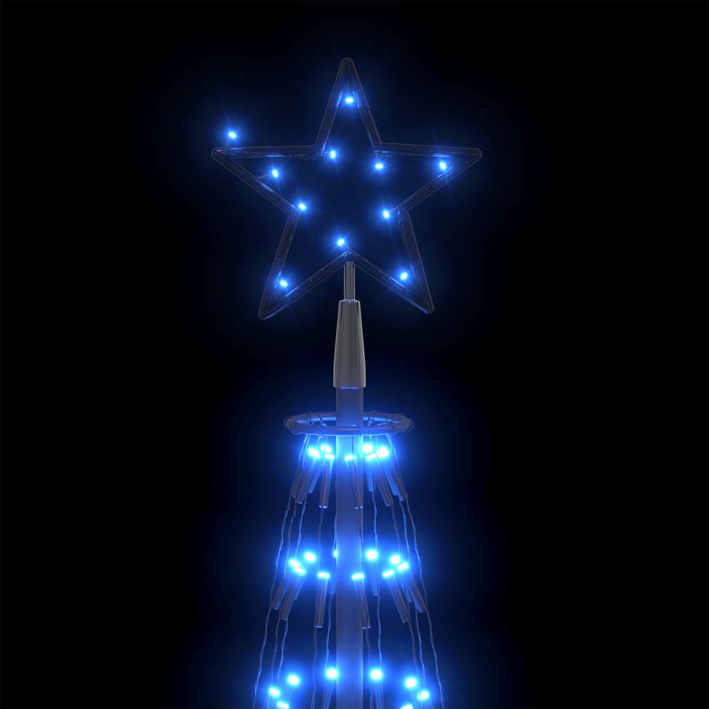 vidaXL Decorațiune brad Crăciun conic 752 LED-uri albastru 160x500 cm vidaXL Decorațiune brad Crăciun conic 752 LED-uri albastru 160x500 cm