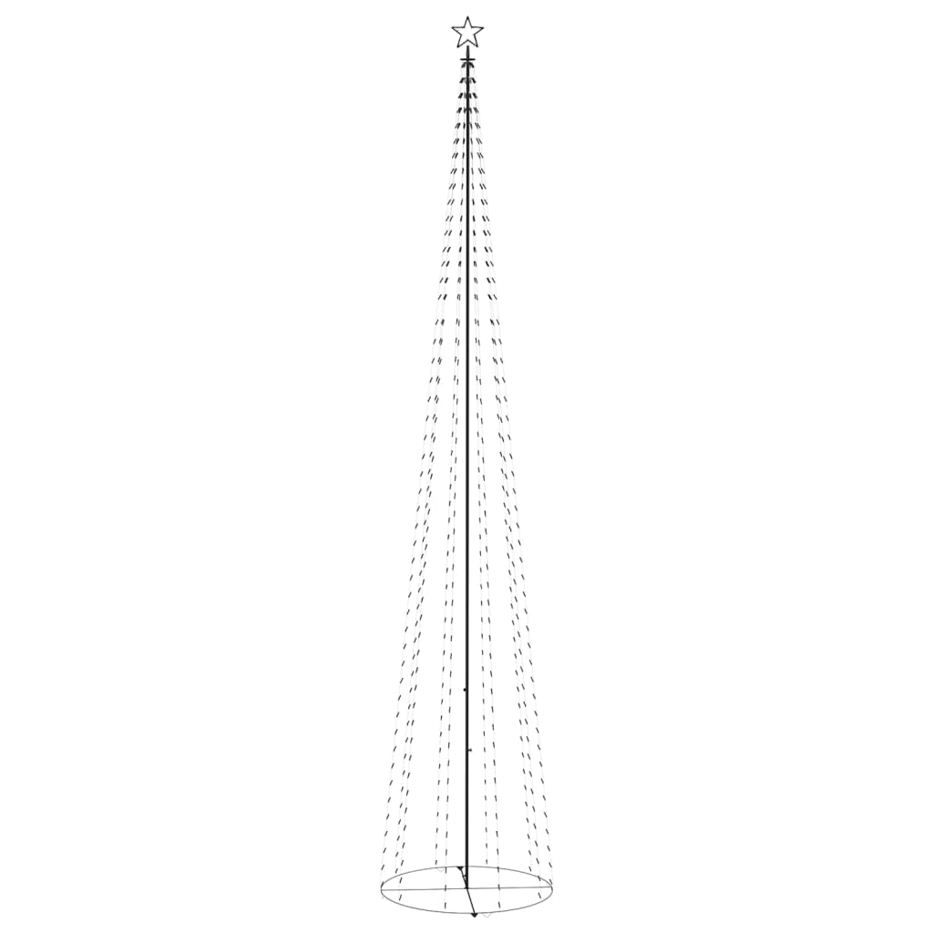 vidaXL Decorațiune brad Crăciun conic 752 LED-uri albastru 160x500 cm vidaXL Decorațiune brad Crăciun conic 752 LED-uri albastru 160x500 cm