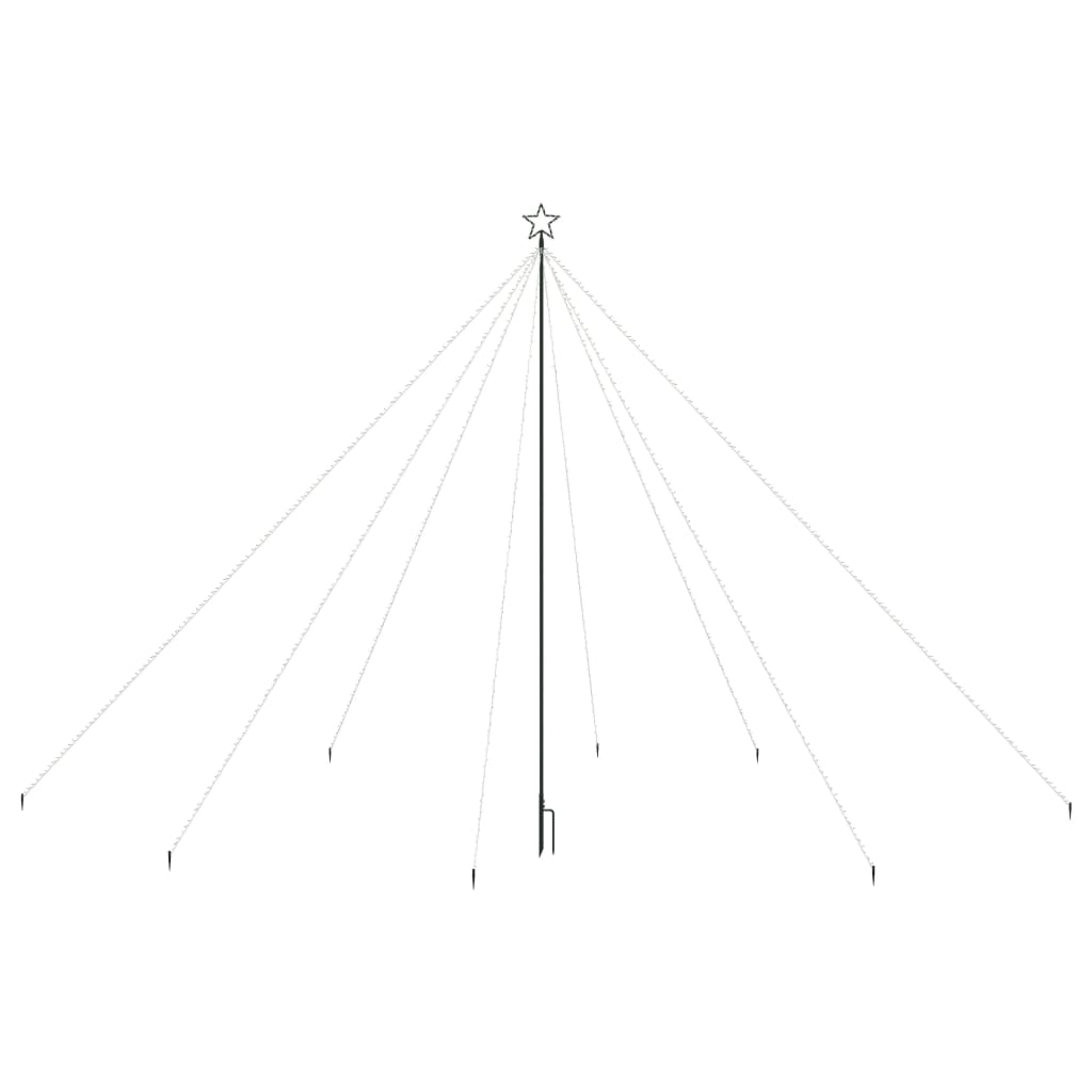 vidaXL Pom de Crăciun LED Interioară Exterior 800 LED-uri Alb Rece 5 m vidaXL Pom de Crăciun LED Interioară Exterior 800 LED-uri Alb Rece 5 m