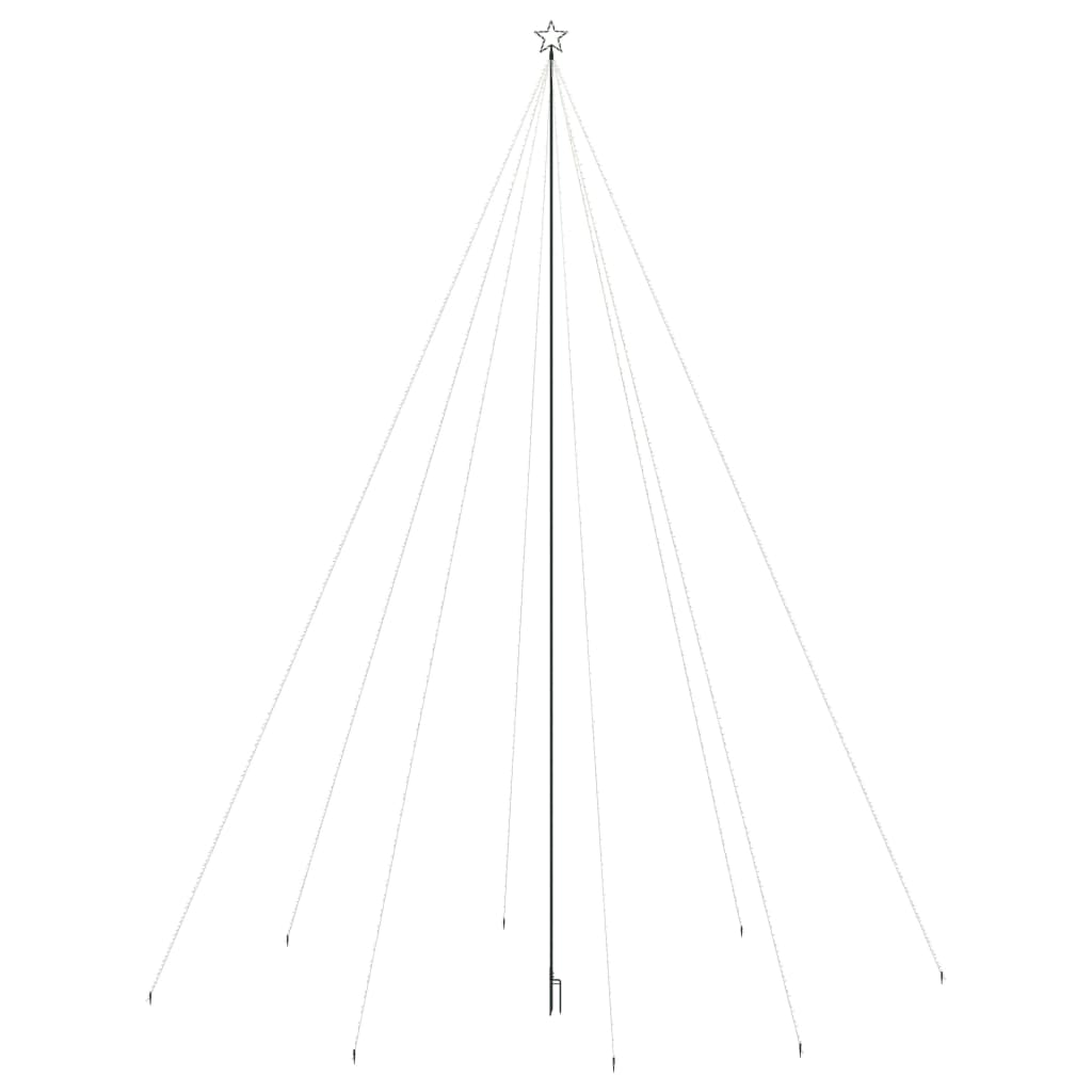 vidaXL Pom de Crăciun LED Interior Exterior 1300 LED-uri Alb Rece 8 m vidaXL Pom de Crăciun LED Interior Exterior 1300 LED-uri Alb Rece 8 m