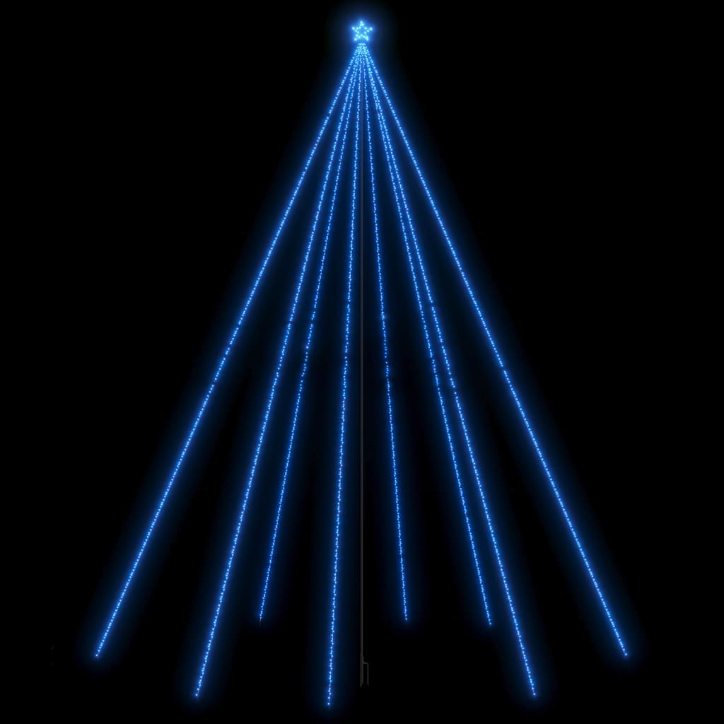 vidaXL Pom de Crăciun LED Interior Exterior 1300 LED-uri Albastru 8 m vidaXL Pom de Crăciun LED Interior Exterior 1300 LED-uri Albastru 8 m