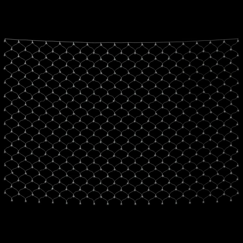vidaXL Plasă lumini Crăciun 544 LED alb rece 4x4 m interior/exterior