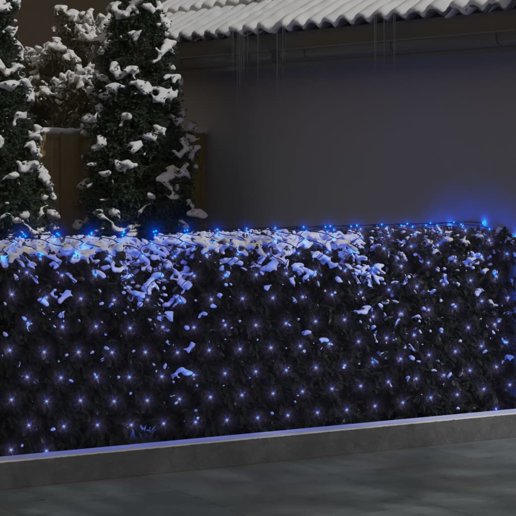 vidaXL Plasă lumini Crăciun, albastru, 4x4 m 544 LED interior/exterior vidaXL Plasă lumini Crăciun, albastru, 4x4 m 544 LED interior/exterior