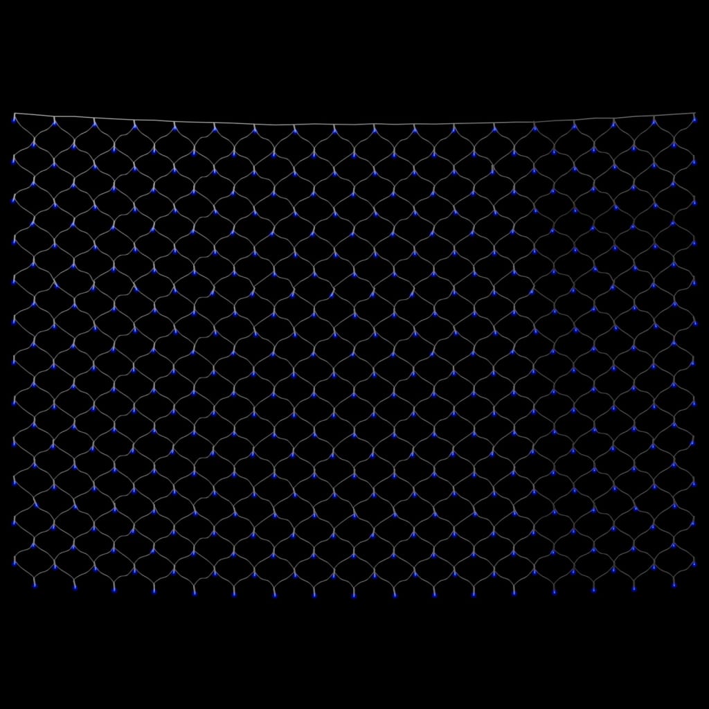 vidaXL Plasă lumini Crăciun, albastru, 4x4 m 544 LED interior/exterior vidaXL Plasă lumini Crăciun, albastru, 4x4 m 544 LED interior/exterior