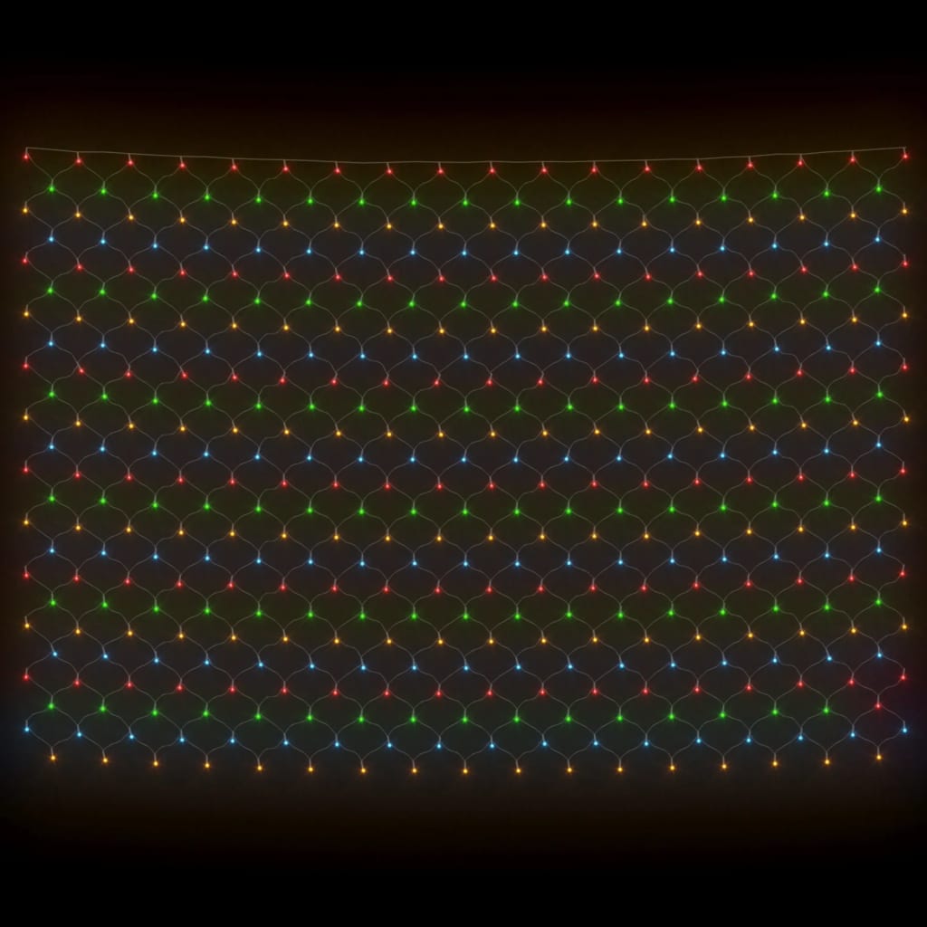 vidaXL Plasă lumini Crăciun multicolor 4x4 m 544 LED interior/exterior vidaXL Plasă lumini Crăciun multicolor 4x4 m 544 LED interior/exterior