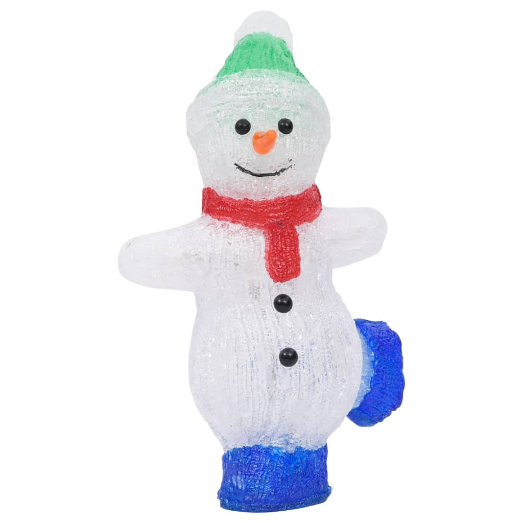 vidaXL Figurină om zăpadă Crăciun LED acrilic 30cm interior/exterior vidaXL Figurină om zăpadă Crăciun LED acrilic 30cm interior/exterior