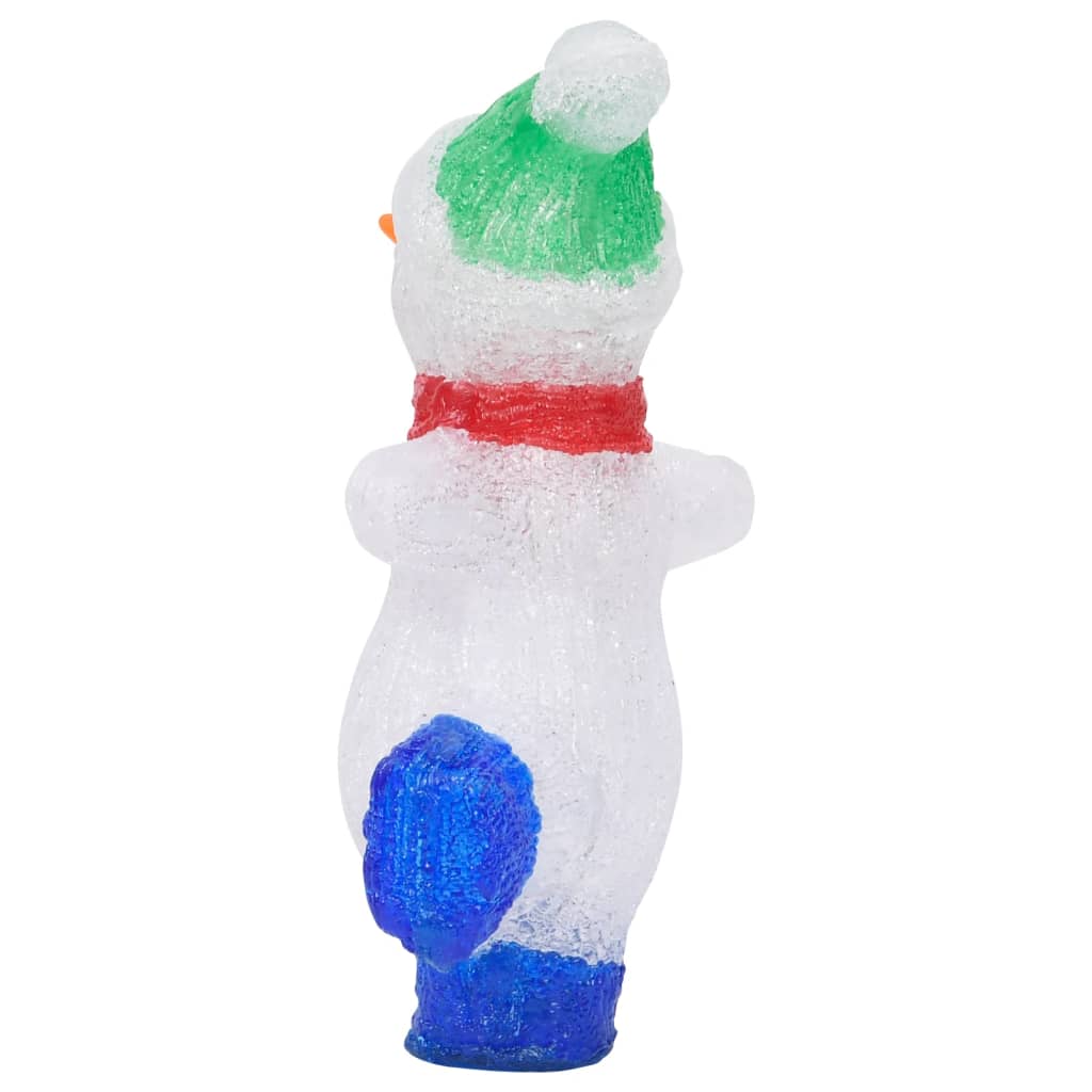 vidaXL Figurină om zăpadă Crăciun LED acrilic 30cm interior/exterior vidaXL Figurină om zăpadă Crăciun LED acrilic 30cm interior/exterior
