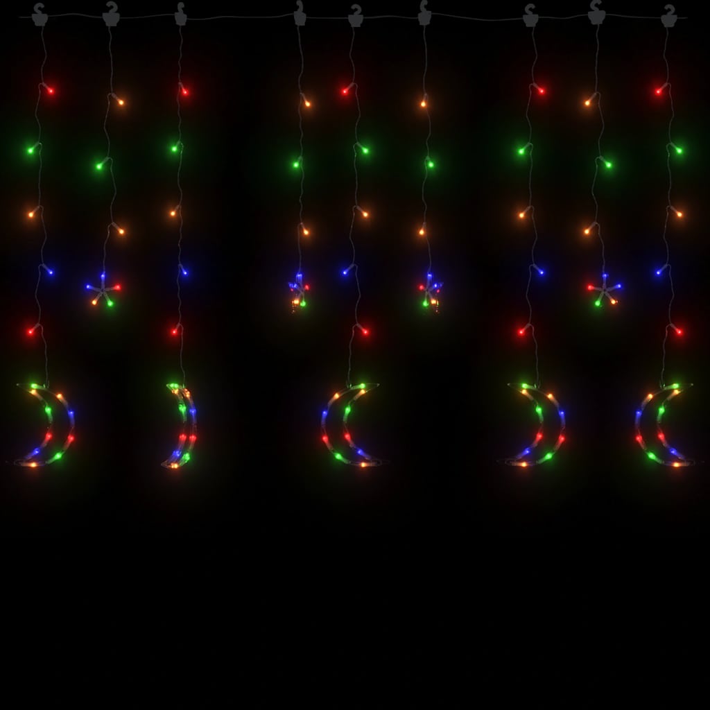 vidaXL Lumini lună și stele, 138 LED-uri, multicolor, cu telecomandă vidaXL Lumini lună și stele, 138 LED-uri, multicolor, cu telecomandă