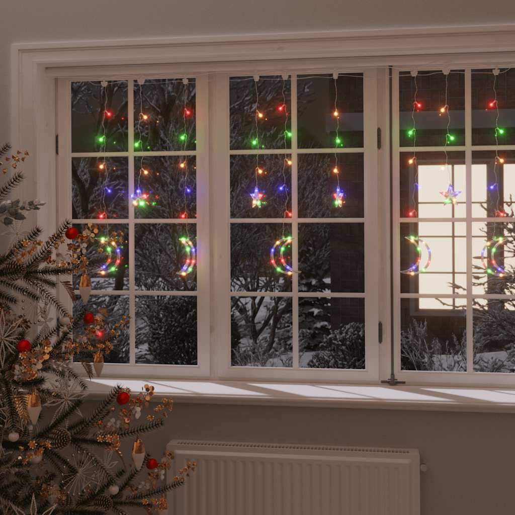 vidaXL Lumini lună și stele, 345 LED-uri, multicolor, cu telecomandă vidaXL Lumini lună și stele, 345 LED-uri, multicolor, cu telecomandă