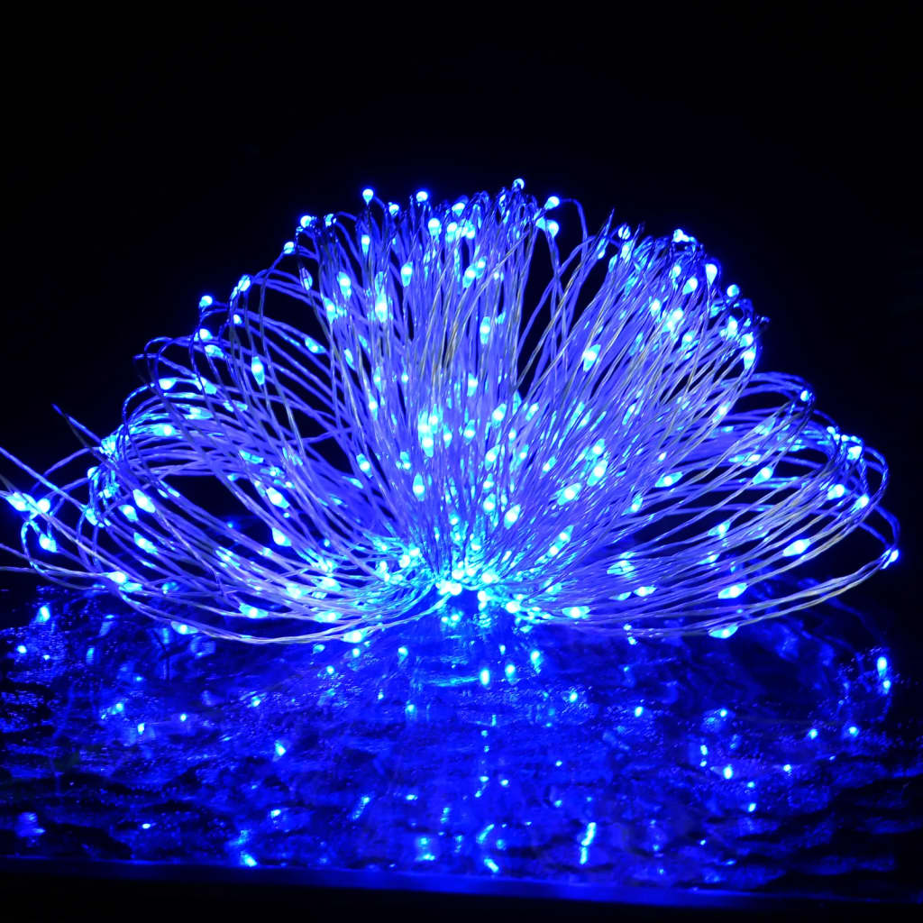 vidalXL Instalație luminoasă 400 micro LED-uri albastru 8 funcții 40 m vidalXL Instalație luminoasă 400 micro LED-uri albastru 8 funcții 40 m