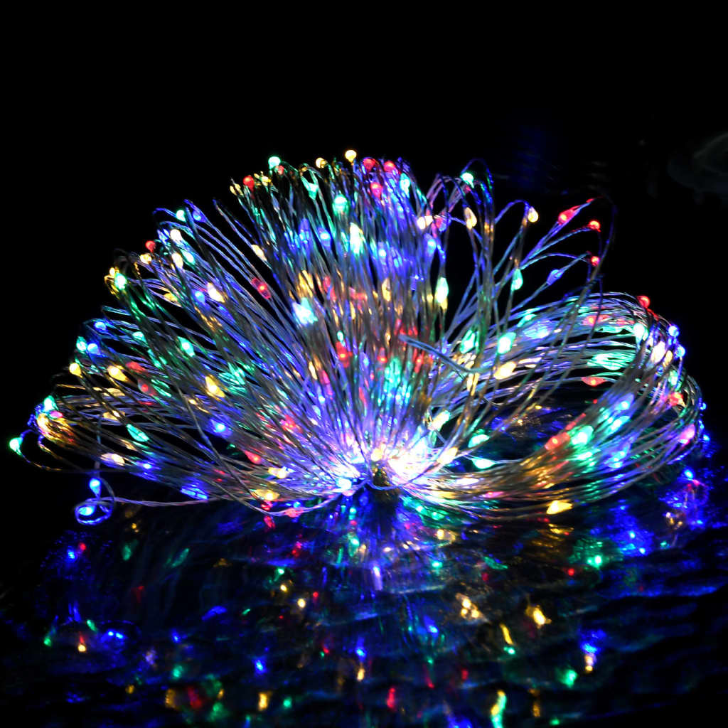 vidalXL Instalație luminoasă 400 micro LED multicolor 8 funcții 40 m vidalXL Instalație luminoasă 400 micro LED multicolor 8 funcții 40 m