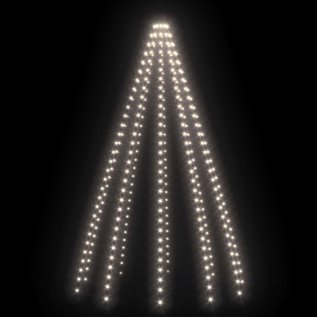 vidaXL Instalație brad de Crăciun cu 300 LED-uri, alb rece, 300 cm vidaXL Instalație brad de Crăciun cu 300 LED-uri, alb rece, 300 cm