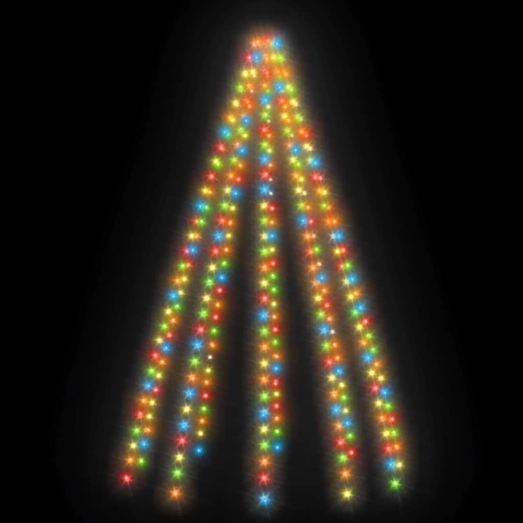 vidaXL Instalație brad de Crăciun cu 300 LED-uri multicolor 300 cm vidaXL Instalație brad de Crăciun cu 300 LED-uri multicolor 300 cm