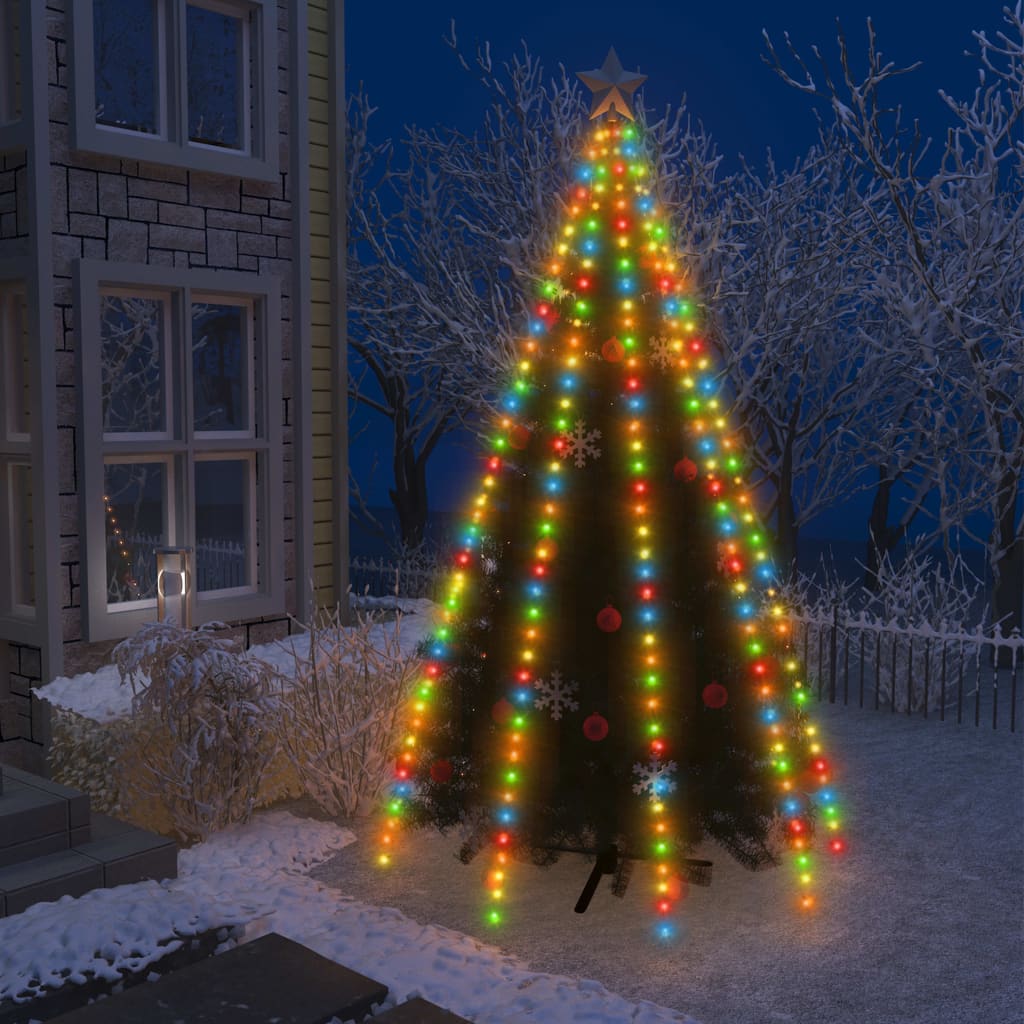 vidaXL Instalație brad de Crăciun cu 400 LED-uri multicolor 400 cm vidaXL Instalație brad de Crăciun cu 400 LED-uri multicolor 400 cm