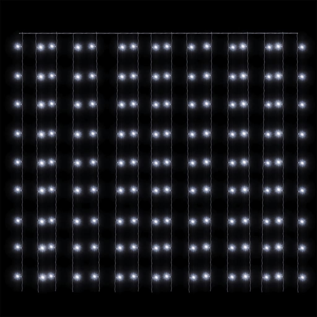 vidaXL Instalație lumini tip perdea 300 LED alb rece 3x3 m 8 funcții vidaXL Instalație lumini tip perdea 300 LED alb rece 3x3 m 8 funcții