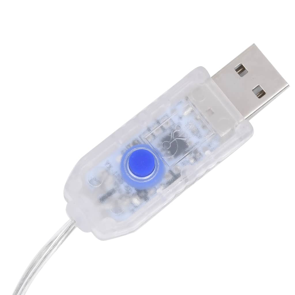 vidaXL Instalație lumini tip perdea 300 LED multicolor 3x3 m 8 funcții