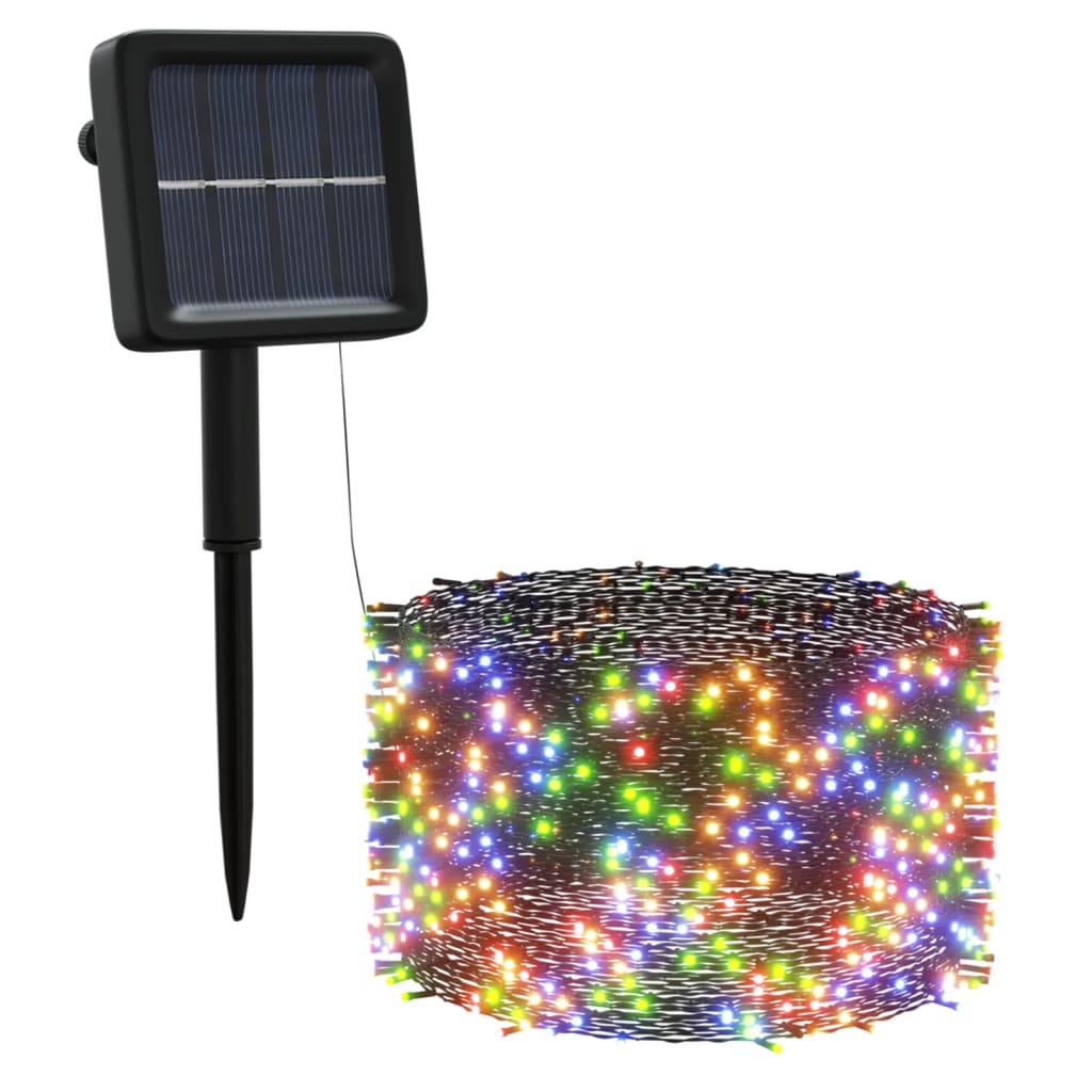 vidaXL Lumini solare feerice 5 buc 5x200 LED colorat interior/exterior vidaXL Lumini solare feerice 5 buc 5x200 LED colorat interior/exterior