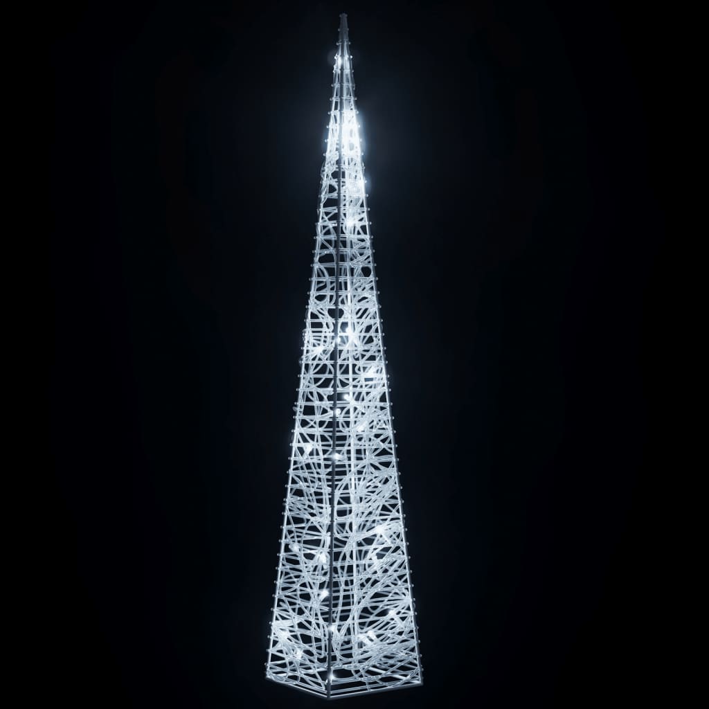 vidaXL Con de lumină cu LED decorativ, alb rece, 60 cm, acrilic vidaXL Con de lumină cu LED decorativ, alb rece, 60 cm, acrilic