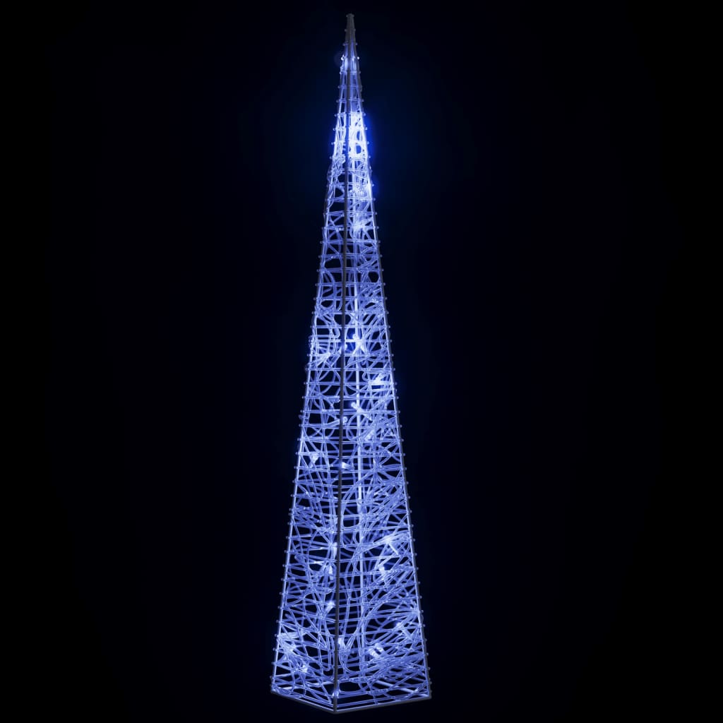vidaXL Con de lumină cu LED decorativ, albastru, 60 cm, acril vidaXL Con de lumină cu LED decorativ, albastru, 60 cm, acril