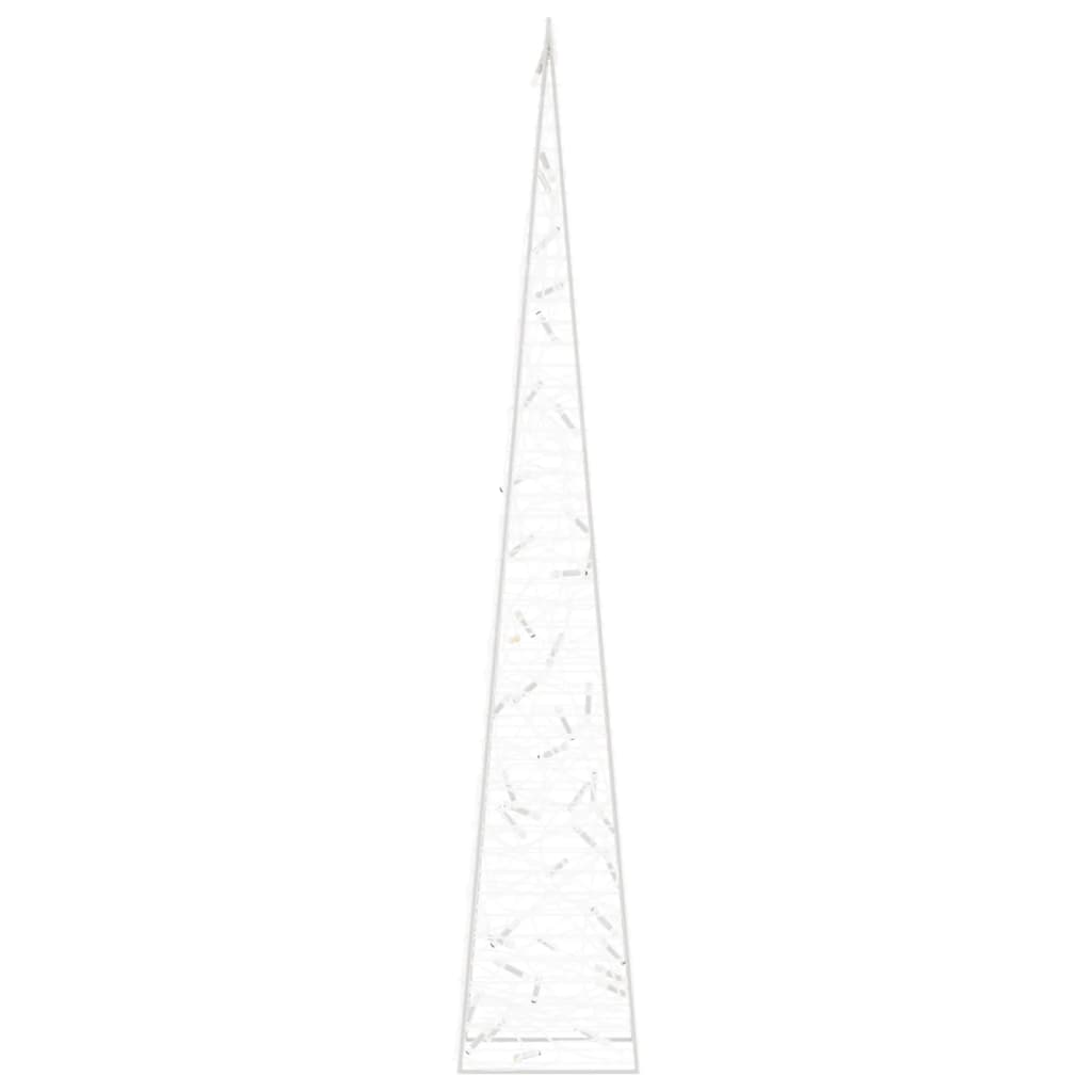 vidaXL Con de lumină cu LED decorativ, alb cald, 90 cm, acril vidaXL Con de lumină cu LED decorativ, alb cald, 90 cm, acril