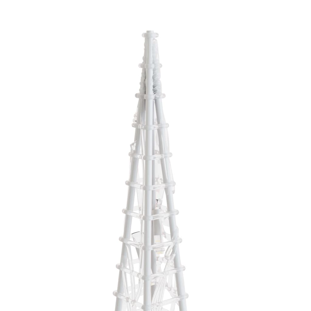 vidaXL Con de lumină cu LED decorativ, albastru, 90 cm, acril vidaXL Con de lumină cu LED decorativ, albastru, 90 cm, acril