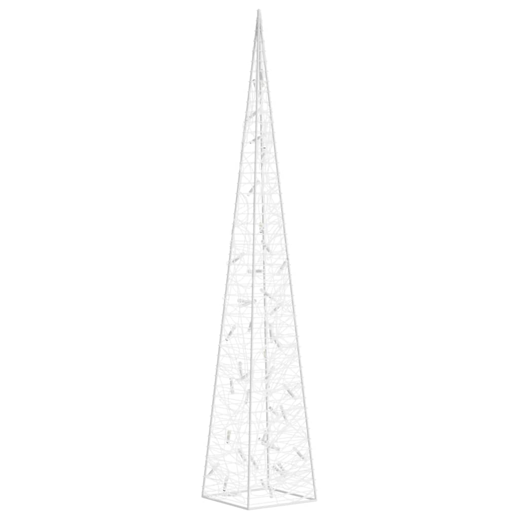 vidaXL Con de lumină cu LED decorativ multicolor, 90 cm, acril vidaXL Con de lumină cu LED decorativ multicolor, 90 cm, acril