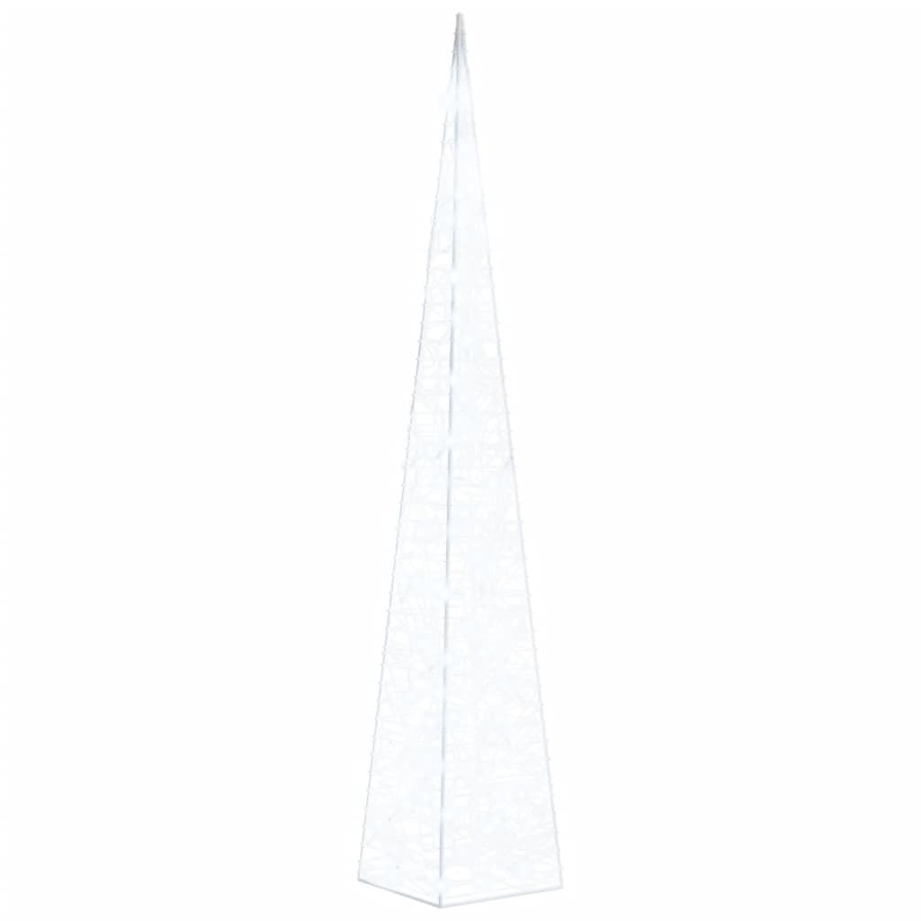 vidaXL Con de lumină cu LED decorativ, alb rece, 120 cm, acril vidaXL Con de lumină cu LED decorativ, alb rece, 120 cm, acril