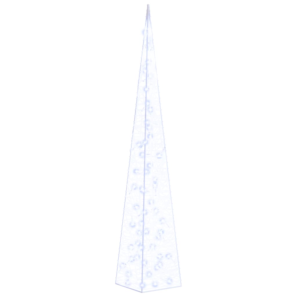 vidaXL Con de lumină cu LED decorativ, albastru, 120 cm, acril vidaXL Con de lumină cu LED decorativ, albastru, 120 cm, acril