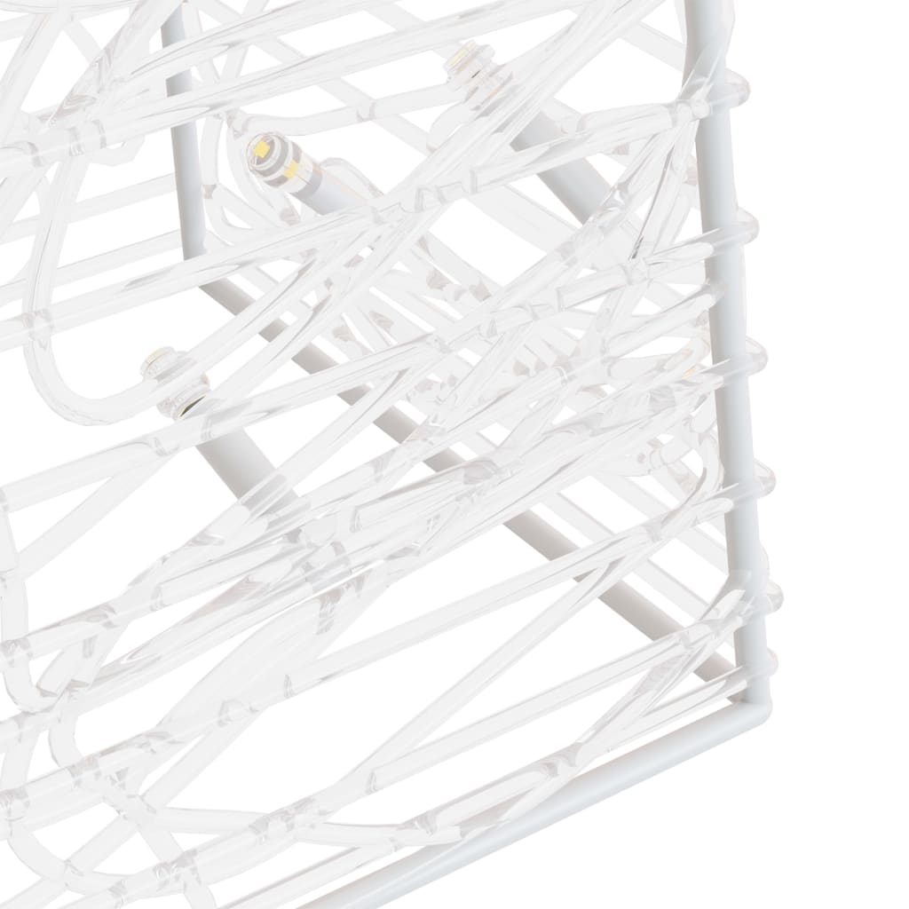 vidaXL Set conuri decorative cu LED-uri, alb rece, 60/90/120 cm, acril vidaXL Set conuri decorative cu LED-uri, alb rece, 60/90/120 cm, acril