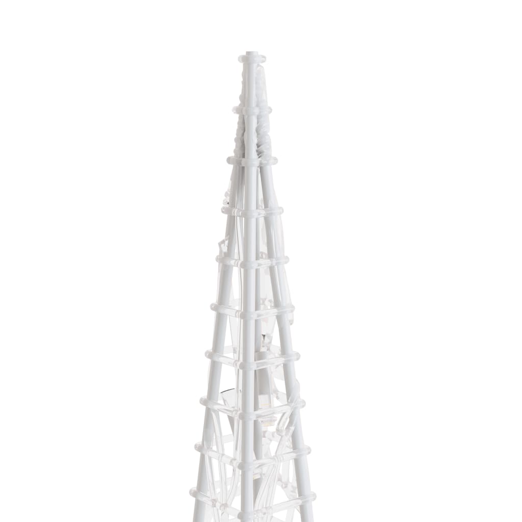 vidaXL Set conuri decorative cu LED-uri, albastru, 60/90/120 cm, acril