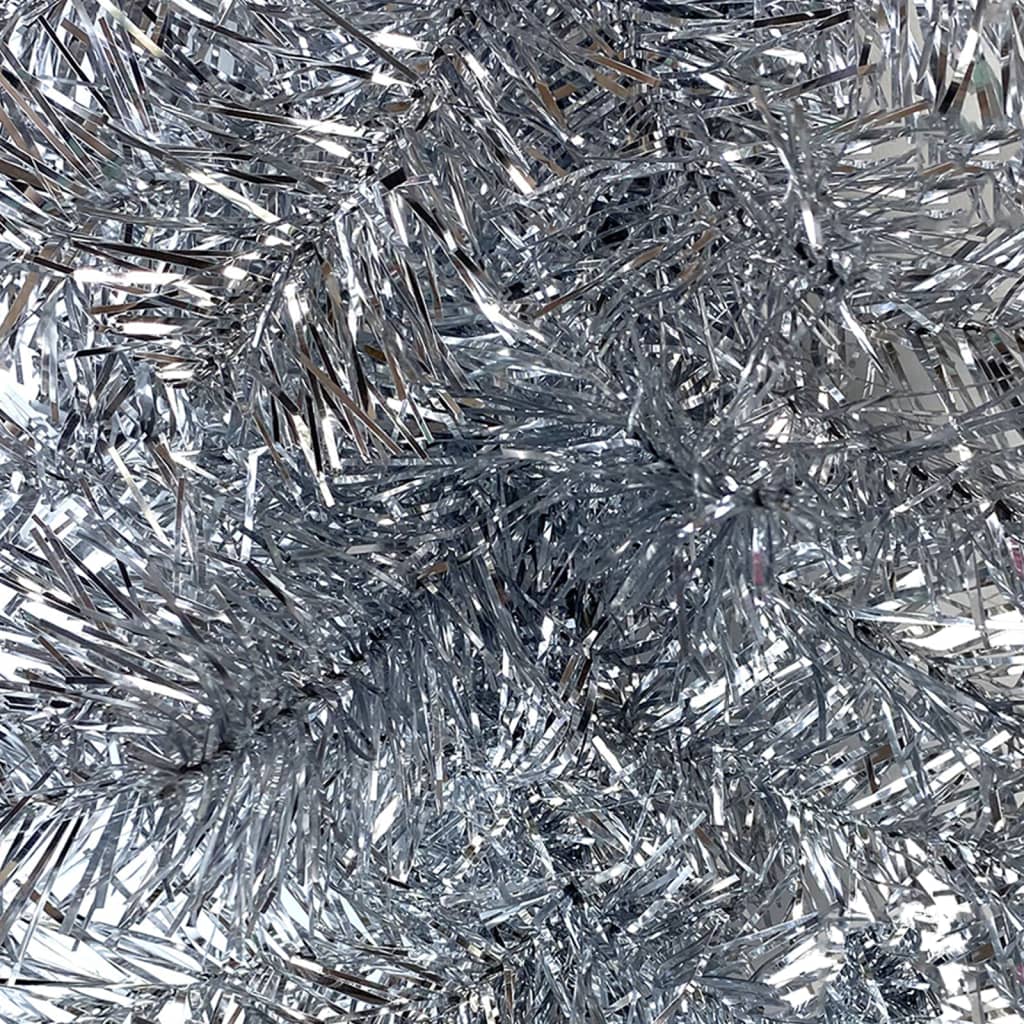 vidaXL Ghirlandă de Crăciun cu lumini LED, argintiu, 20 m