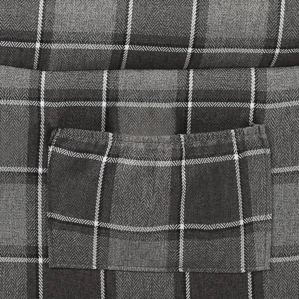 vidaXL Fotoliu rabatabil, gri, material textil