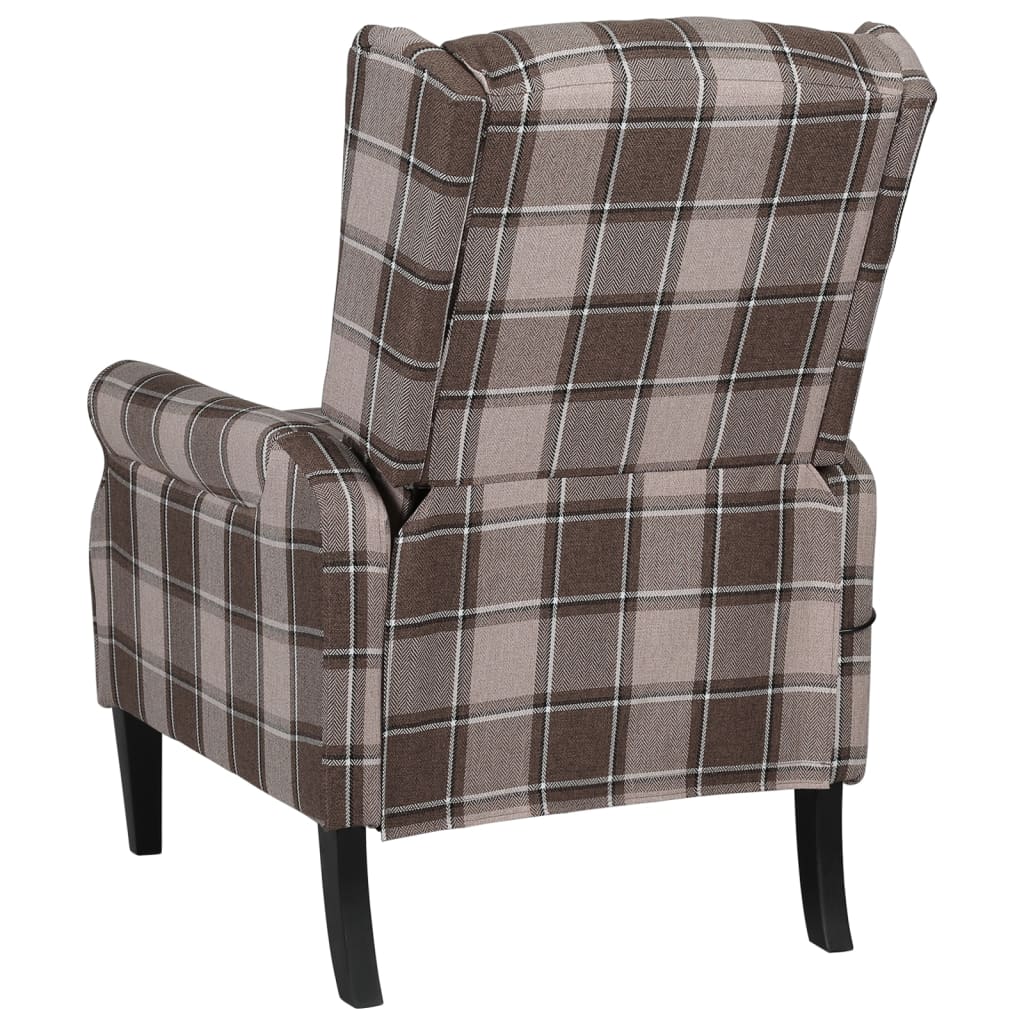 vidaXL Fotoliu de masaj rabatabil, bej, material textil