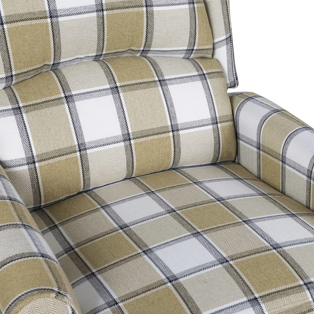 vidaXL Fotoliu rabatabil, verde, material textil vidaXL Fotoliu rabatabil, verde, material textil