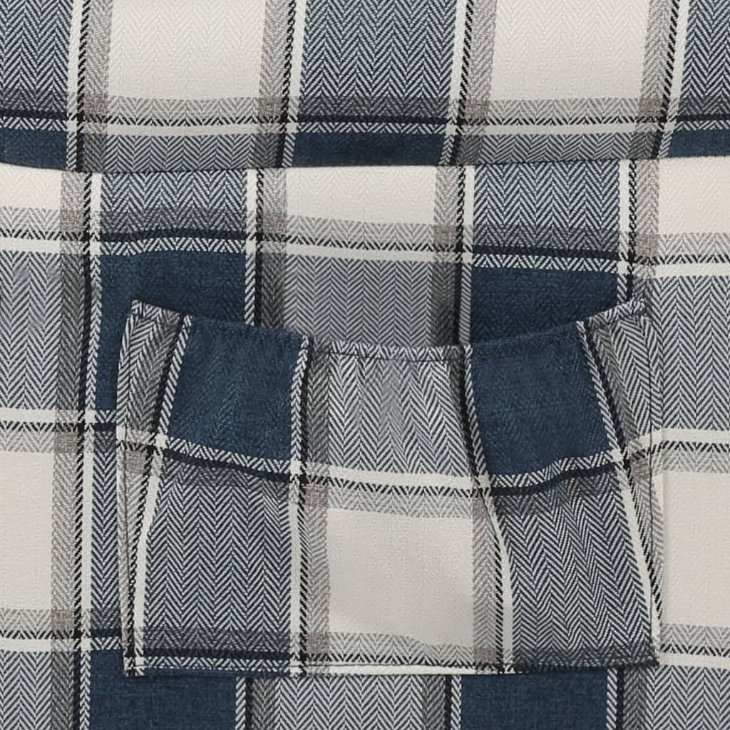 vidaXL Fotoliu extensibil, albastru, material textil