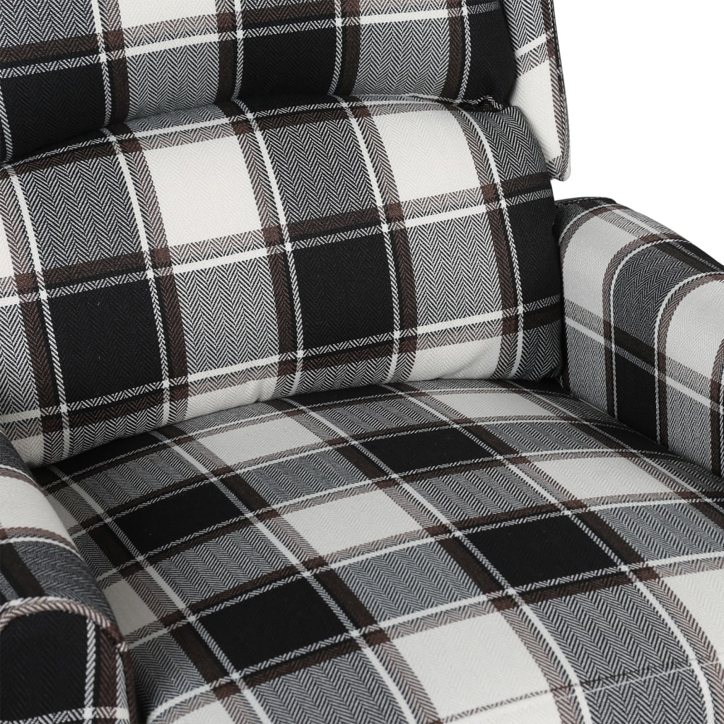 vidaXL Fotoliu de masaj rabatabil, multicolor, material textil vidaXL Fotoliu de masaj rabatabil, multicolor, material textil