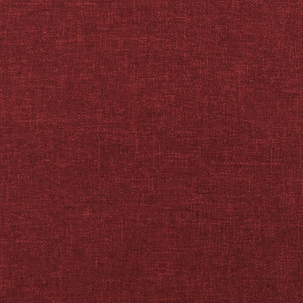 vidaXL Scaun cu picioare din lemn, roșu vin, material textil vidaXL Scaun cu picioare din lemn, roșu vin, material textil