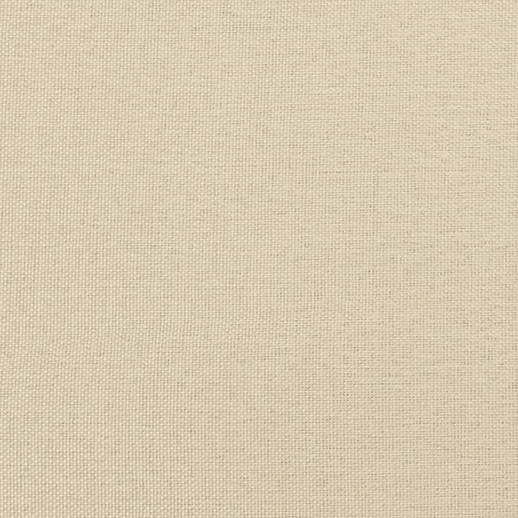 vidaXL Scaun cu picioare din lemn, crem, material textil vidaXL Scaun cu picioare din lemn, crem, material textil