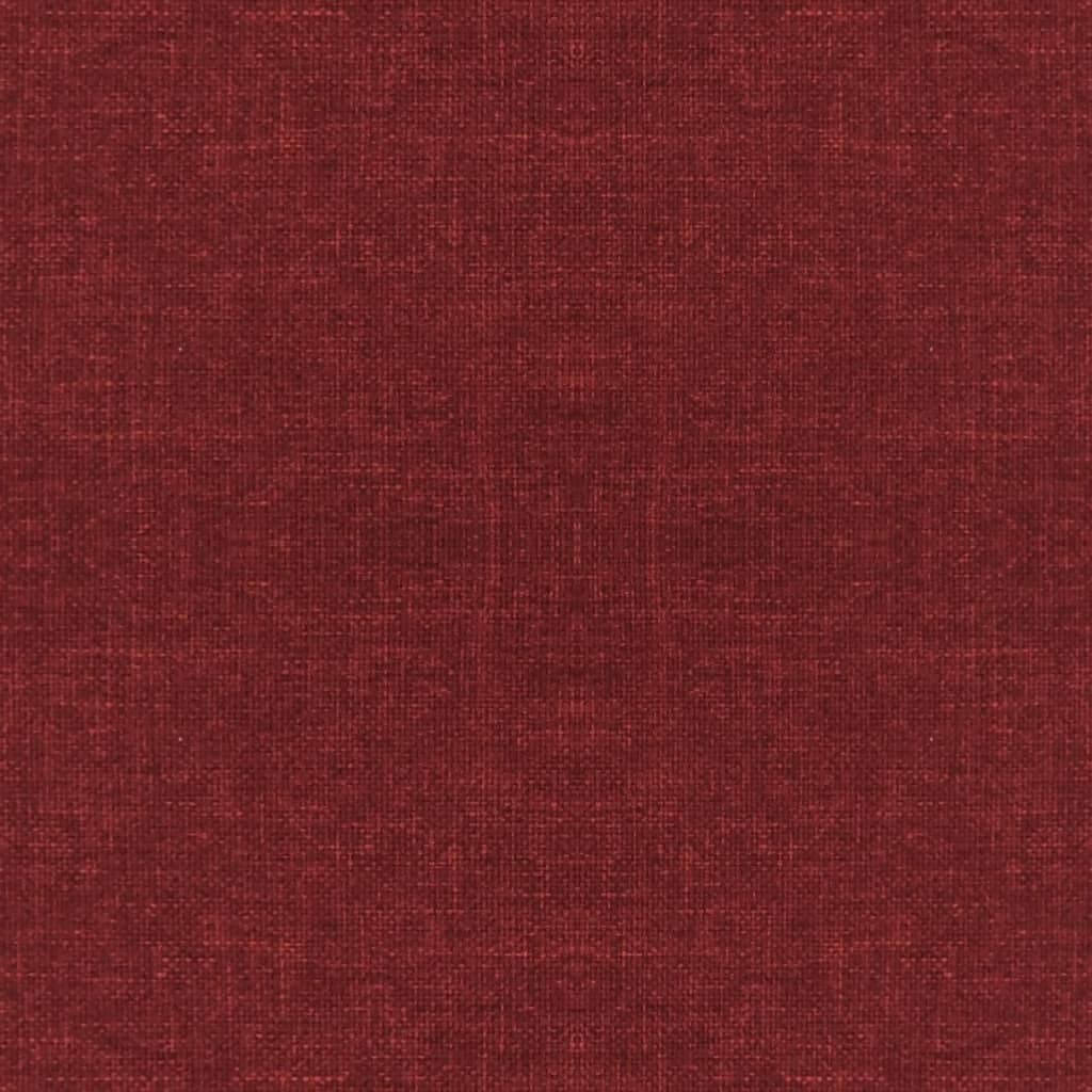 vidaXL Scaun cu picioare din lemn, roșu vin, material textil vidaXL Scaun cu picioare din lemn, roșu vin, material textil