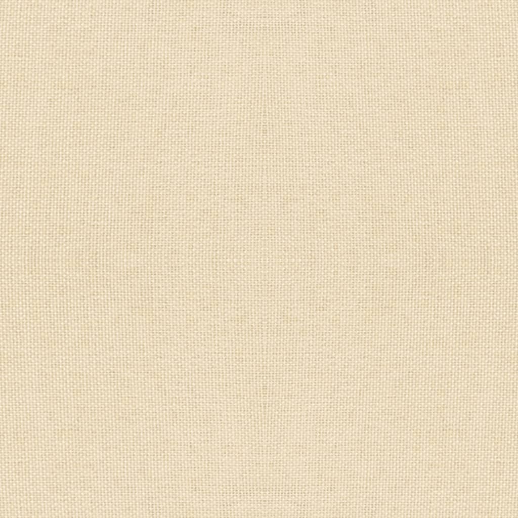 vidaXL Scaun cu picioare din lemn, crem, material textil vidaXL Scaun cu picioare din lemn, crem, material textil