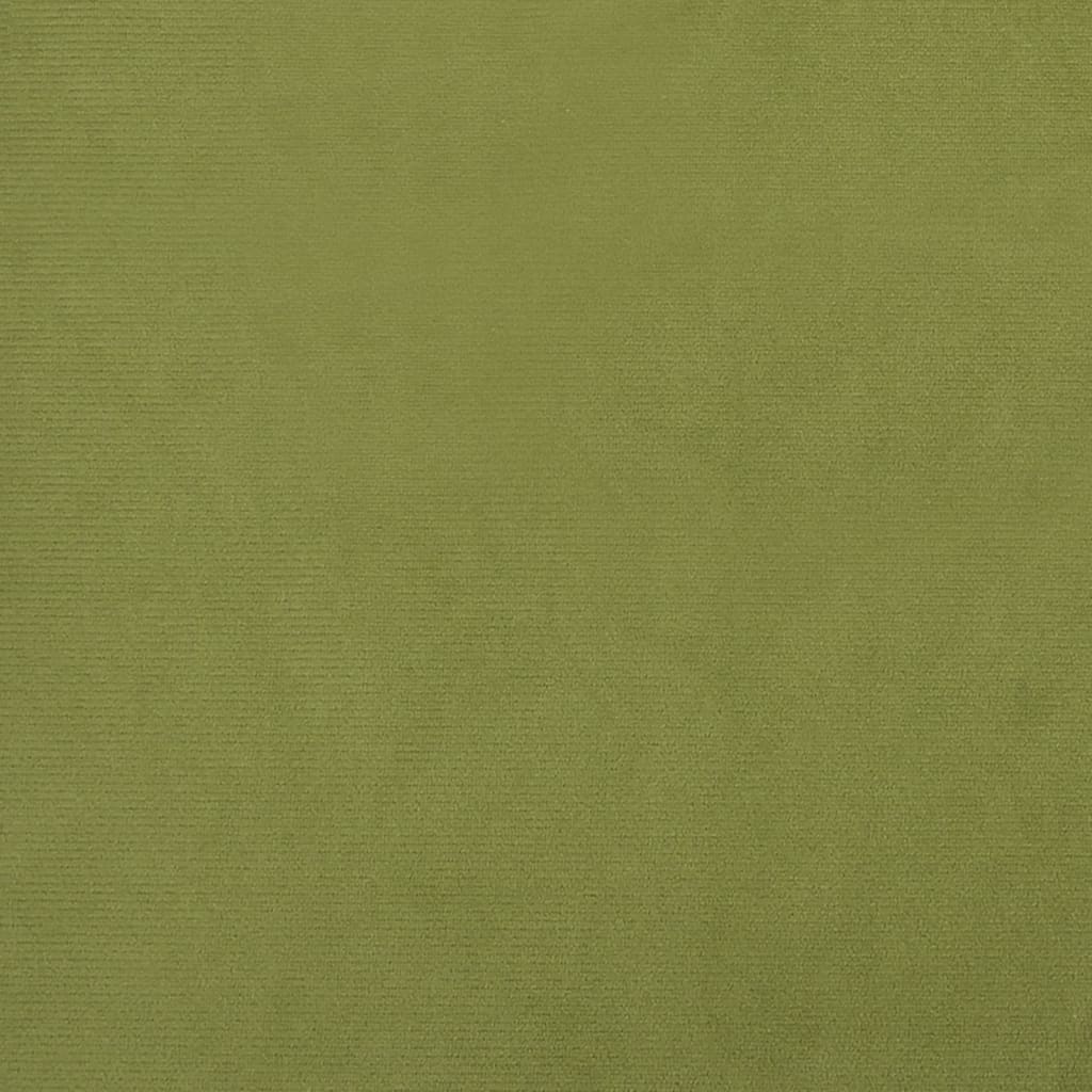 vidaXL Scaun cu picioare din lemn, verde deschis, catifea