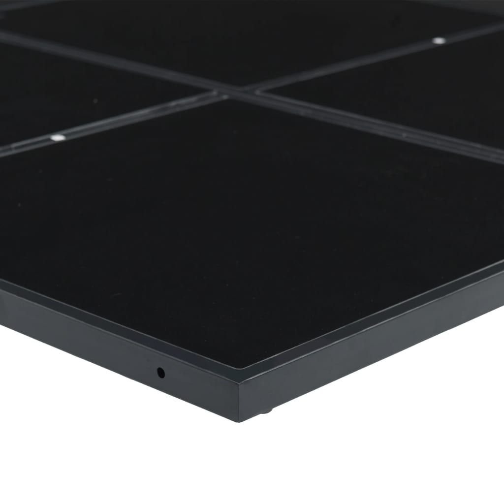 vidaXL Set mobilier de grădină, 5 piese, negru, poliratan