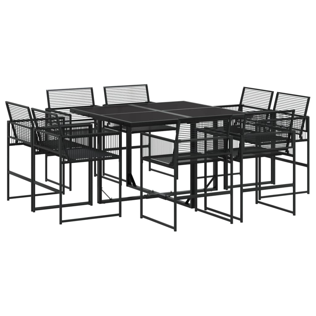 vidaXL Set mobilier de grădină, 9 piese, poliratan vidaXL Set mobilier de grădină, 9 piese, poliratan