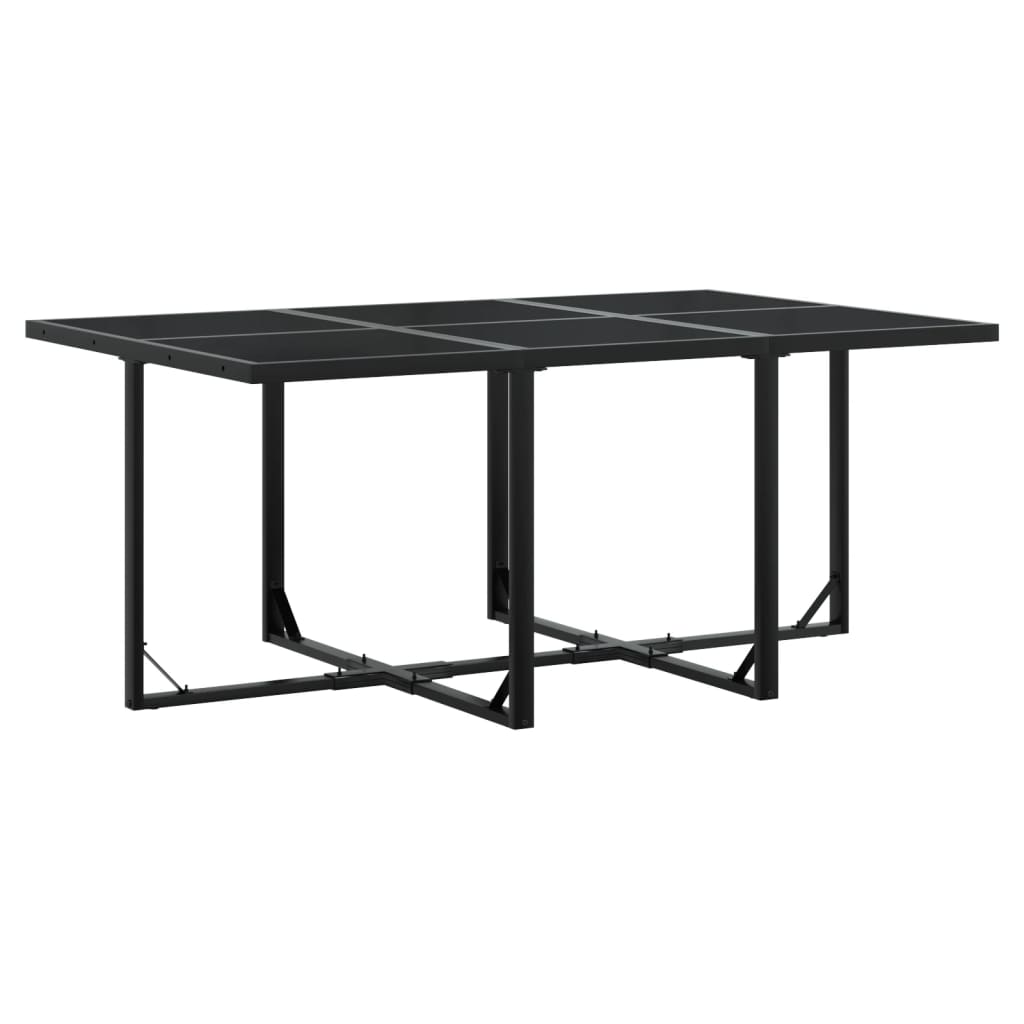 vidaXL Set mobilier de grădină, 11 piese, negru, poliratan vidaXL Set mobilier de grădină, 11 piese, negru, poliratan