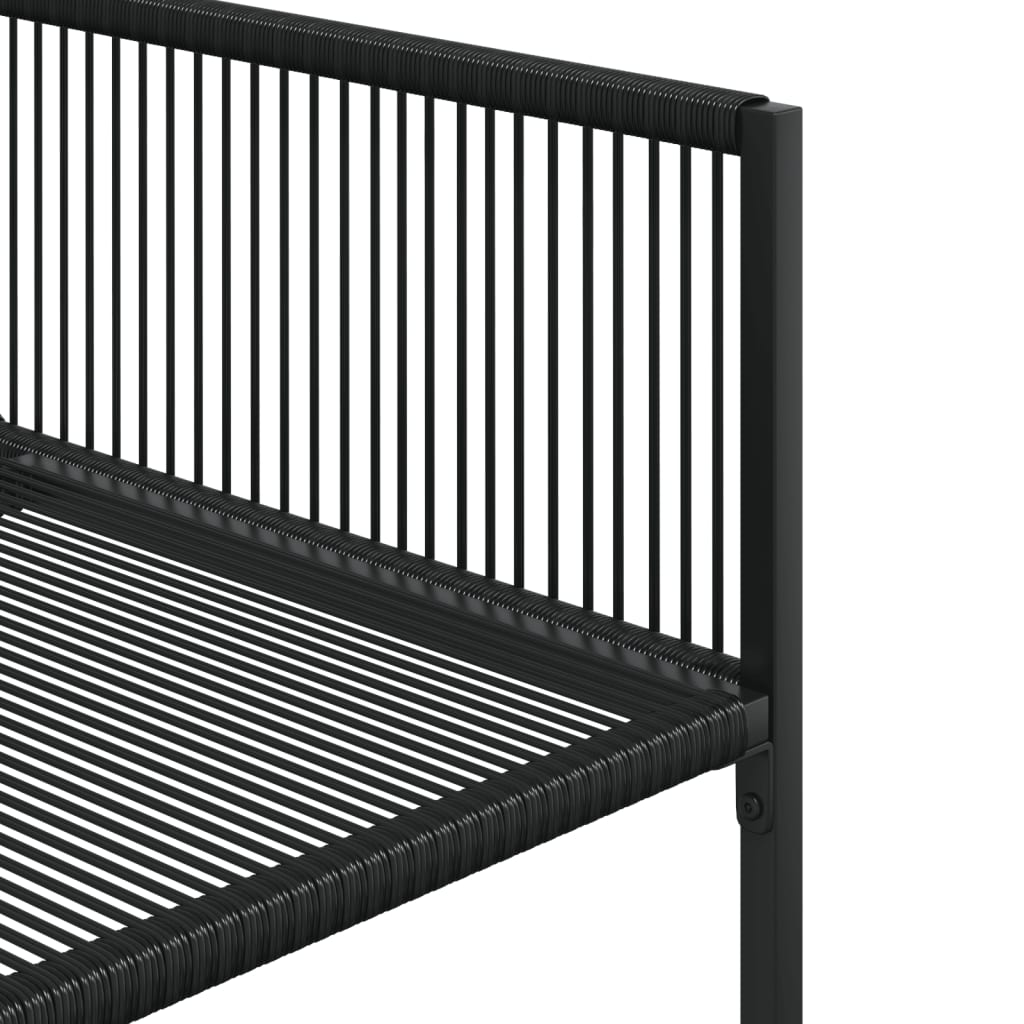 vidaXL Set mobilier de grădină, 11 piese, negru, poliratan vidaXL Set mobilier de grădină, 11 piese, negru, poliratan