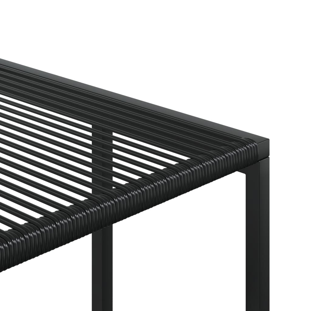 vidaXL Set mobilier de grădină, 11 piese, negru, poliratan vidaXL Set mobilier de grădină, 11 piese, negru, poliratan
