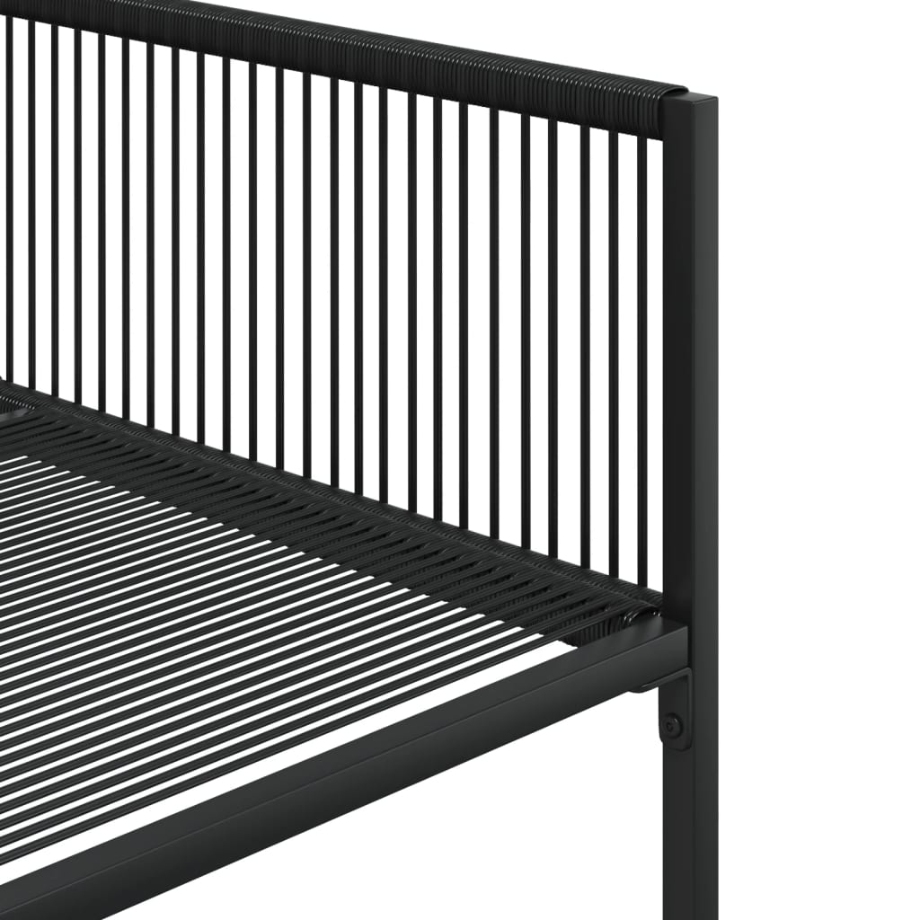 vidaXL Set mobilier de grădină, 11 piese, negru, poliratan vidaXL Set mobilier de grădină, 11 piese, negru, poliratan