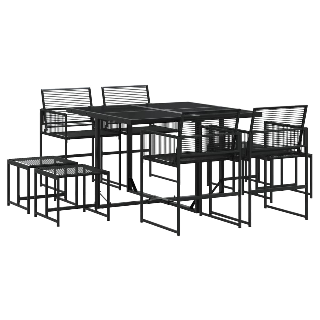 vidaXL Set mobilier de grădină, 9 piese, poliratan vidaXL Set mobilier de grădină, 9 piese, poliratan