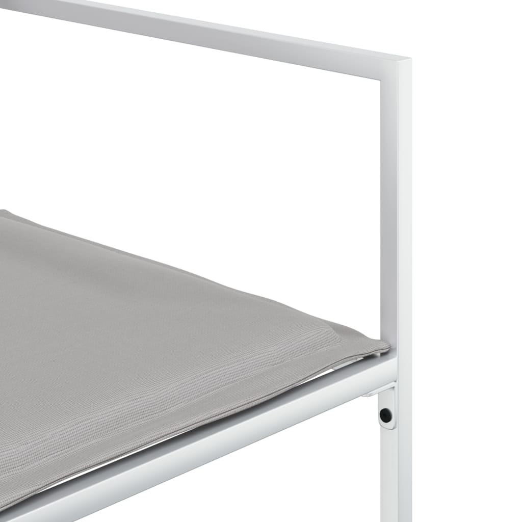 vidaXL Set mobilier de grădină, 13 piese, cu perne, alb, textilenă vidaXL Set mobilier de grădină, 13 piese, cu perne, alb, textilenă