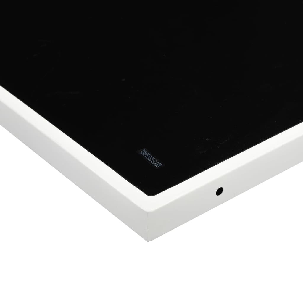 vidaXL Set mobilier de grădină, 17 piese, cu perne, alb, textilenă